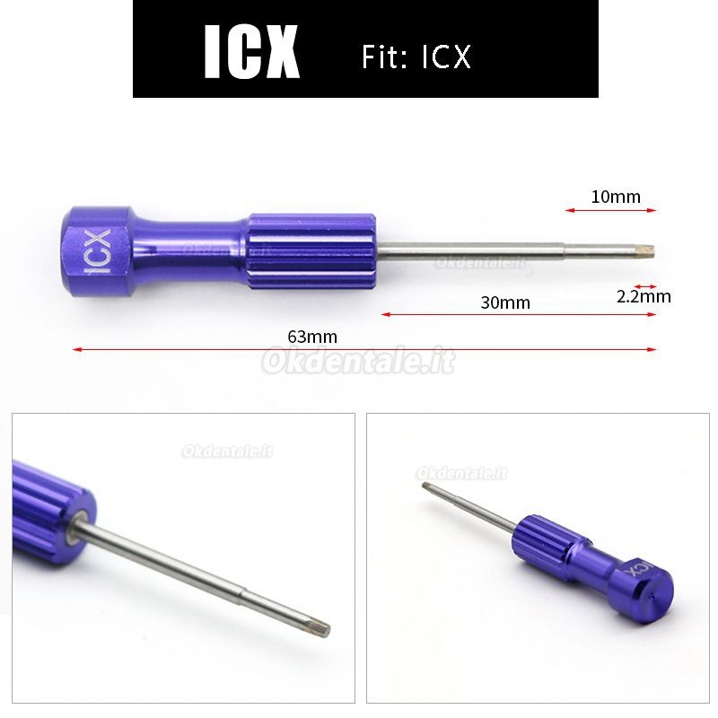 Set di cacciaviti per impianti dentali SEGMA da 8 pezzi, set di cacciaviti micro